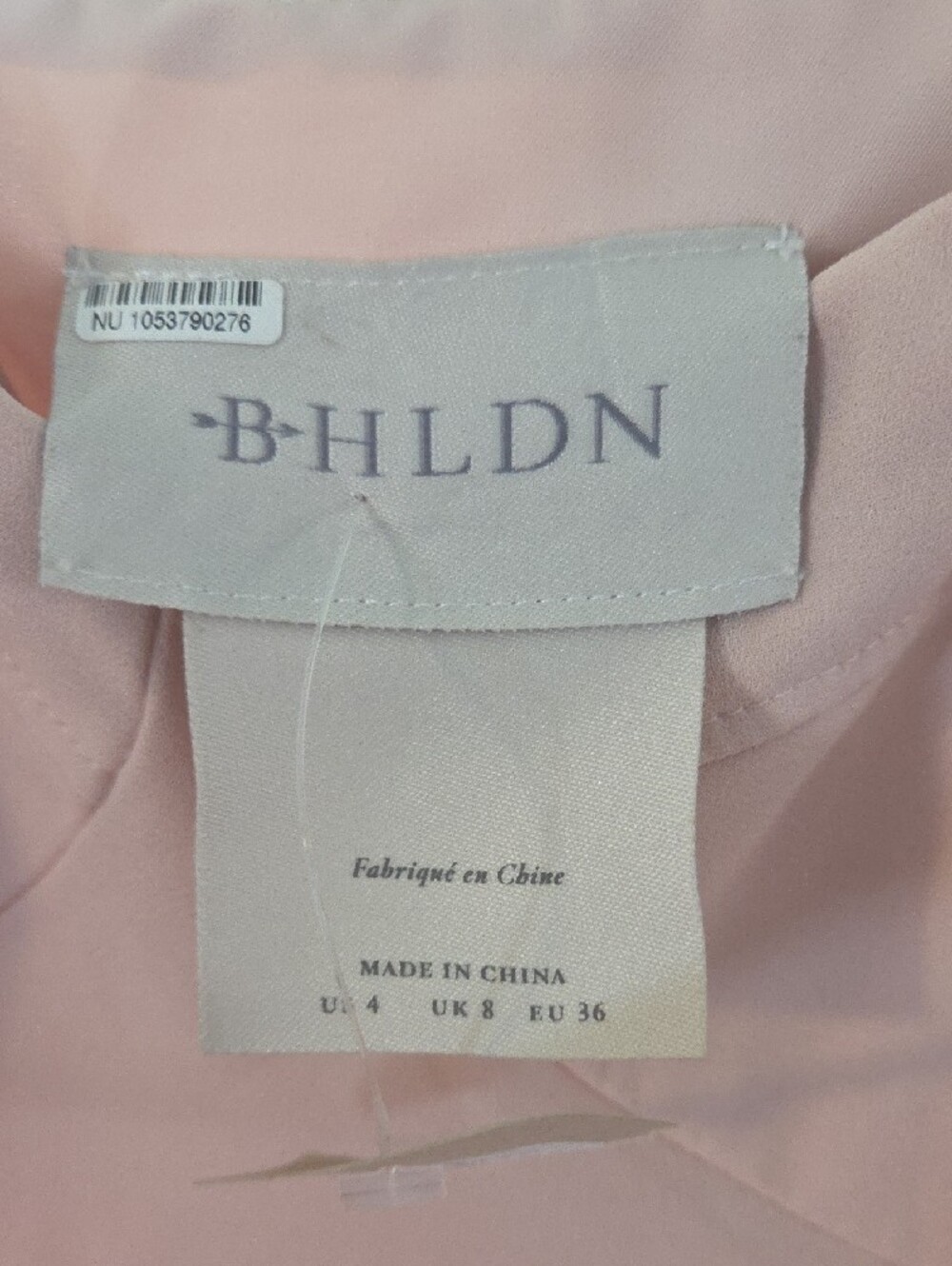 BHLDN /Anthropolgie Blush Pink Maxi Dress with Tie Straps - Picture 3 of 8